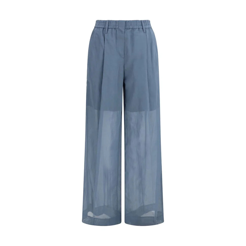 Spodnie casual Brunello Cucinelli Niebieski Bawełna