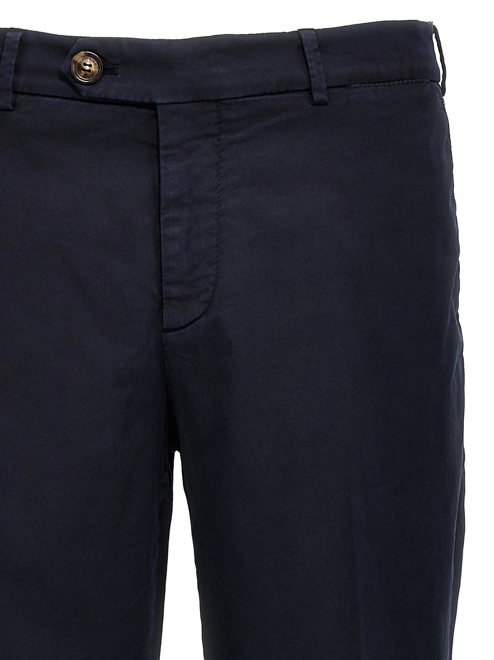 Brunello Cucinelli Blue Cotton Casual Pants
