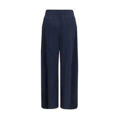 Brunello Cucinelli Blue Cotton Casual Pants