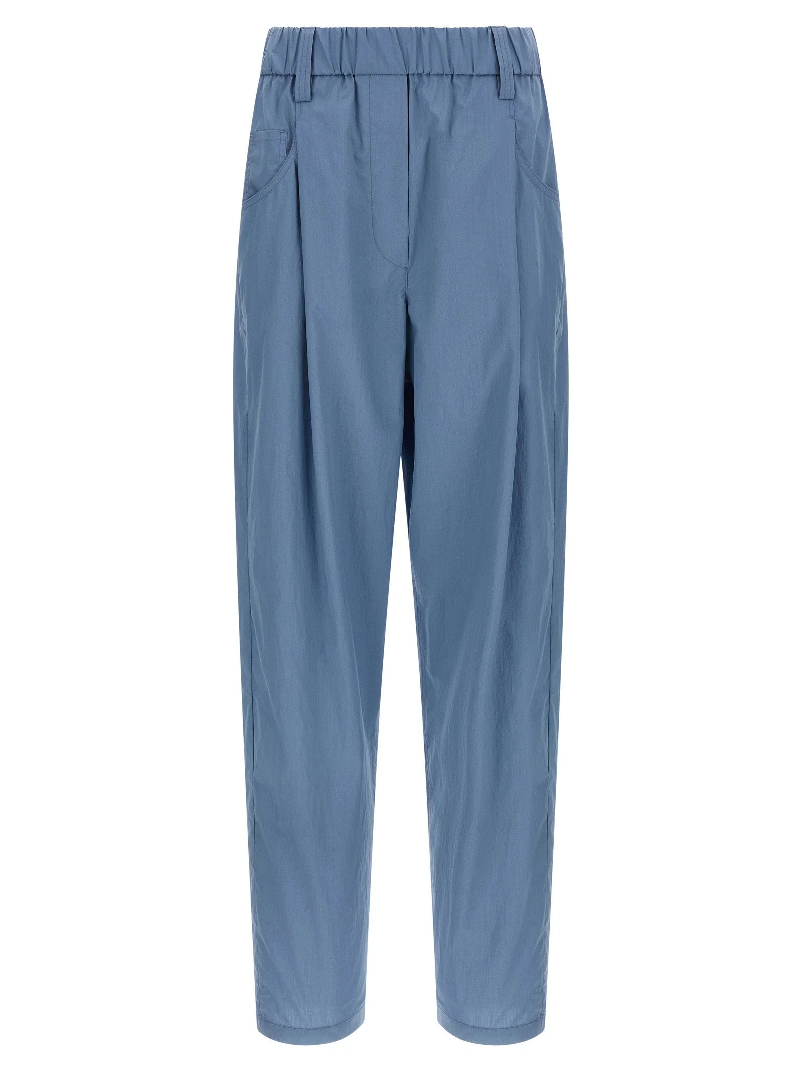 Brunello Cucinelli Blue Cotton Casual Pants - IT40