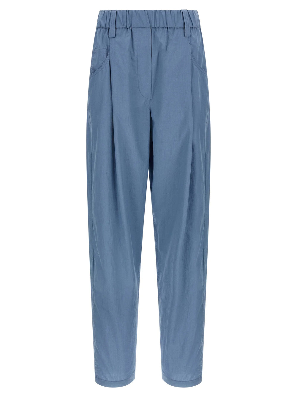 Brunello Cucinelli Blue Cotton Casual Pants - IT40