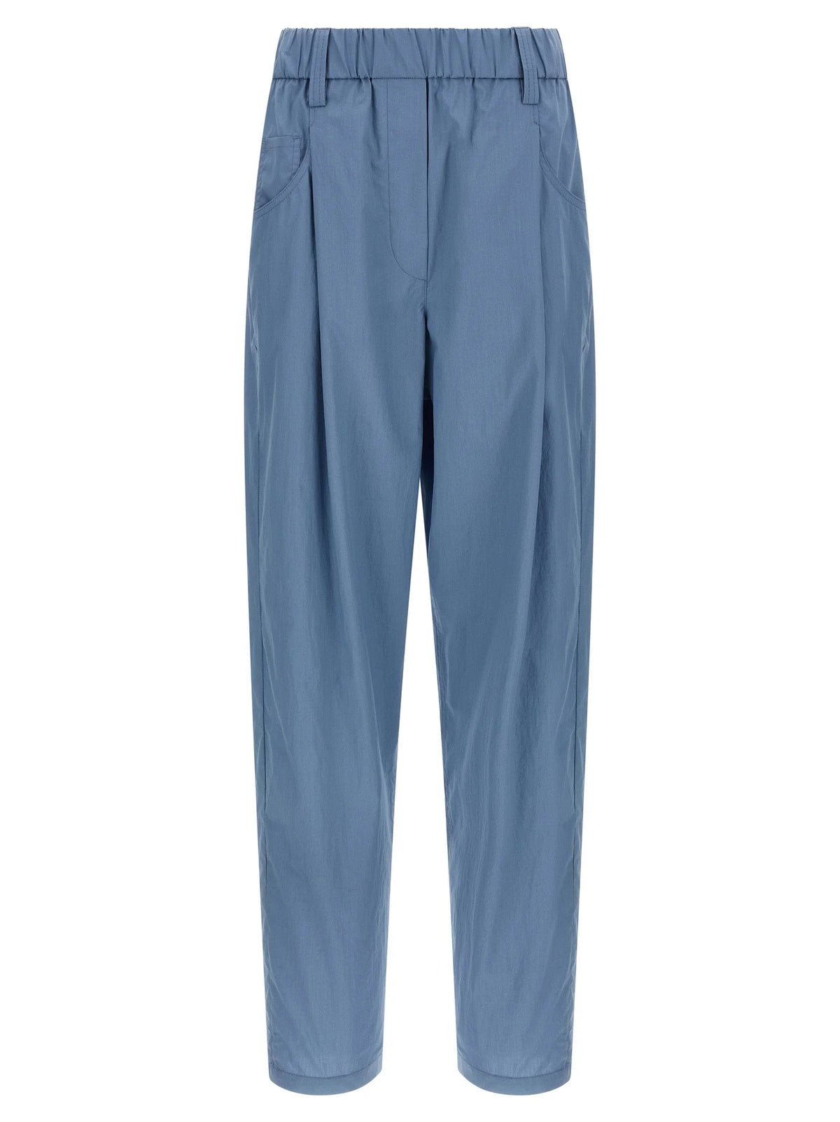 Brunello Cucinelli Blue Cotton Casual Pants - IT40