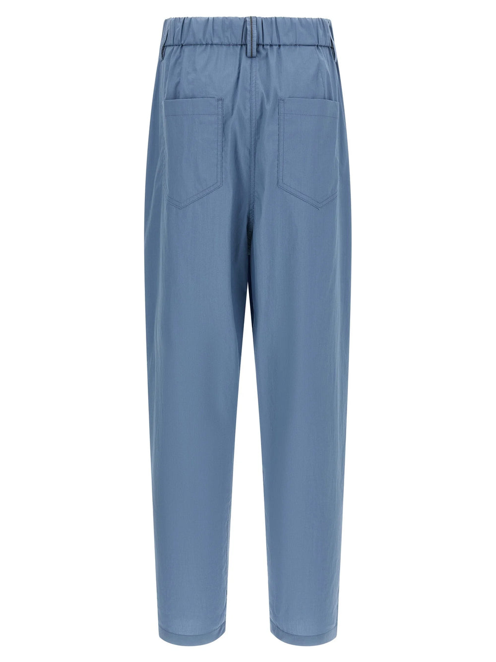 Brunello Cucinelli Blue Cotton Casual Pants - IT40