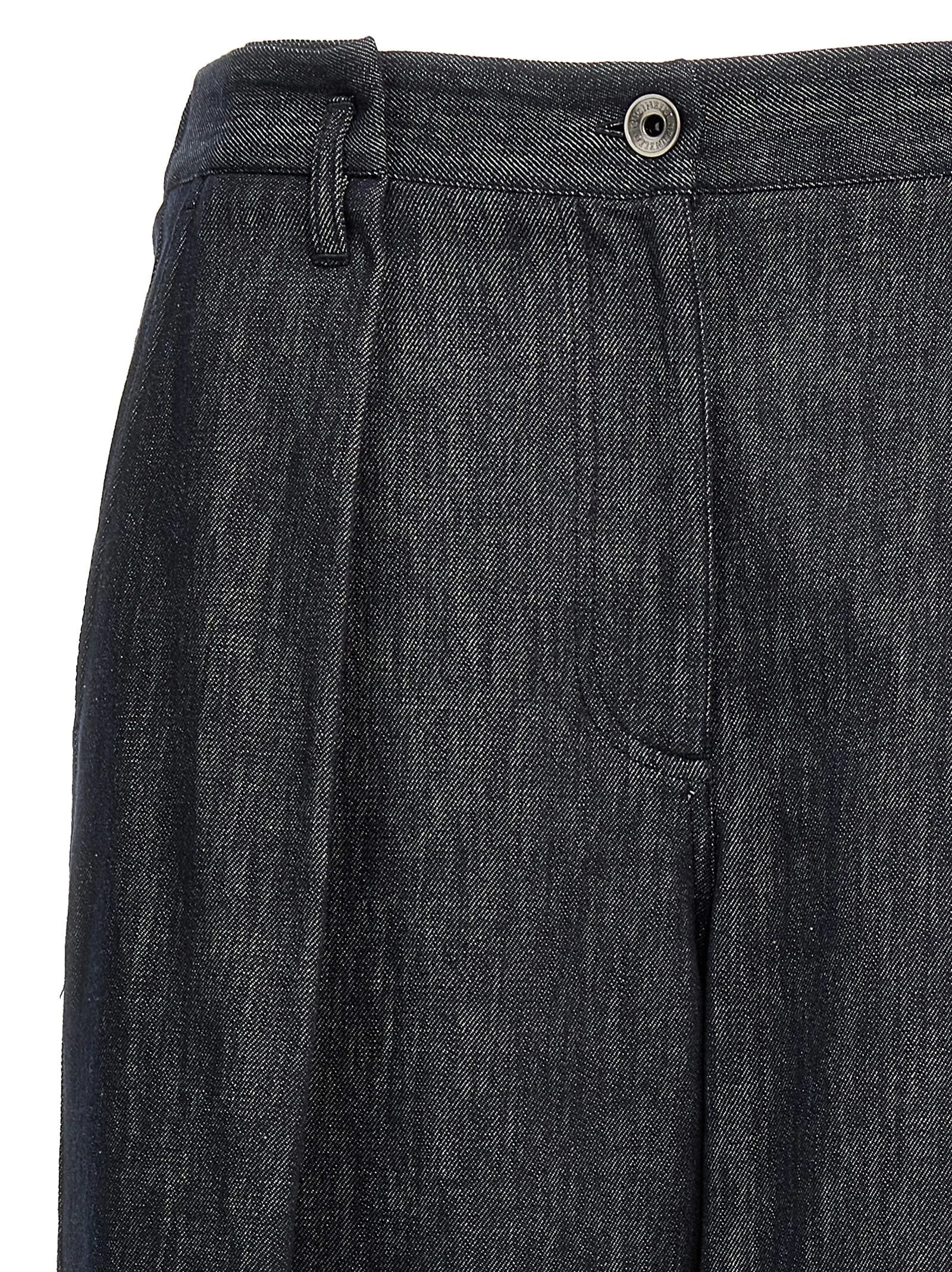 Brunello Cucinelli Blue Cotton Casual Pants - L