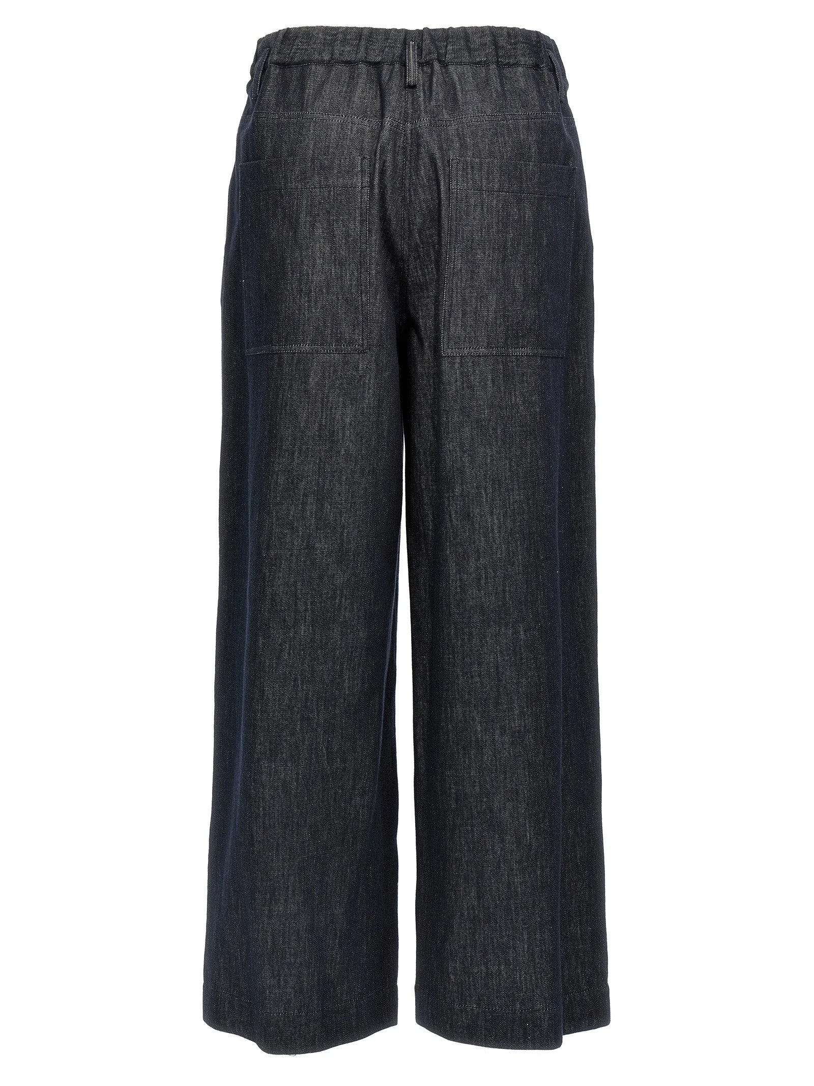 Brunello Cucinelli Blue Cotton Casual Pants - L