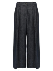 Brunello Cucinelli Blue Cotton Casual Pants - L