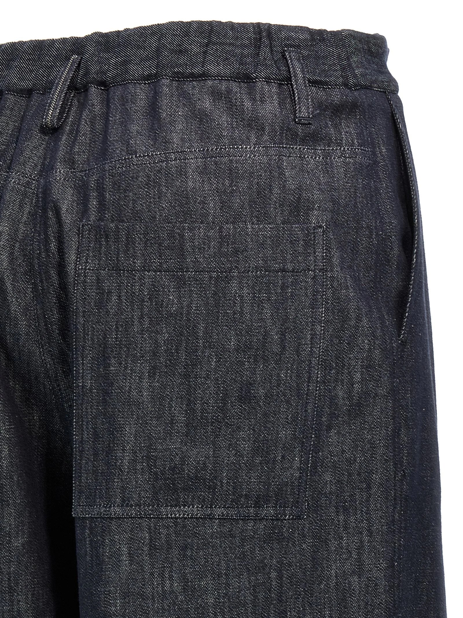 Brunello Cucinelli Blue Cotton Casual Pants - L