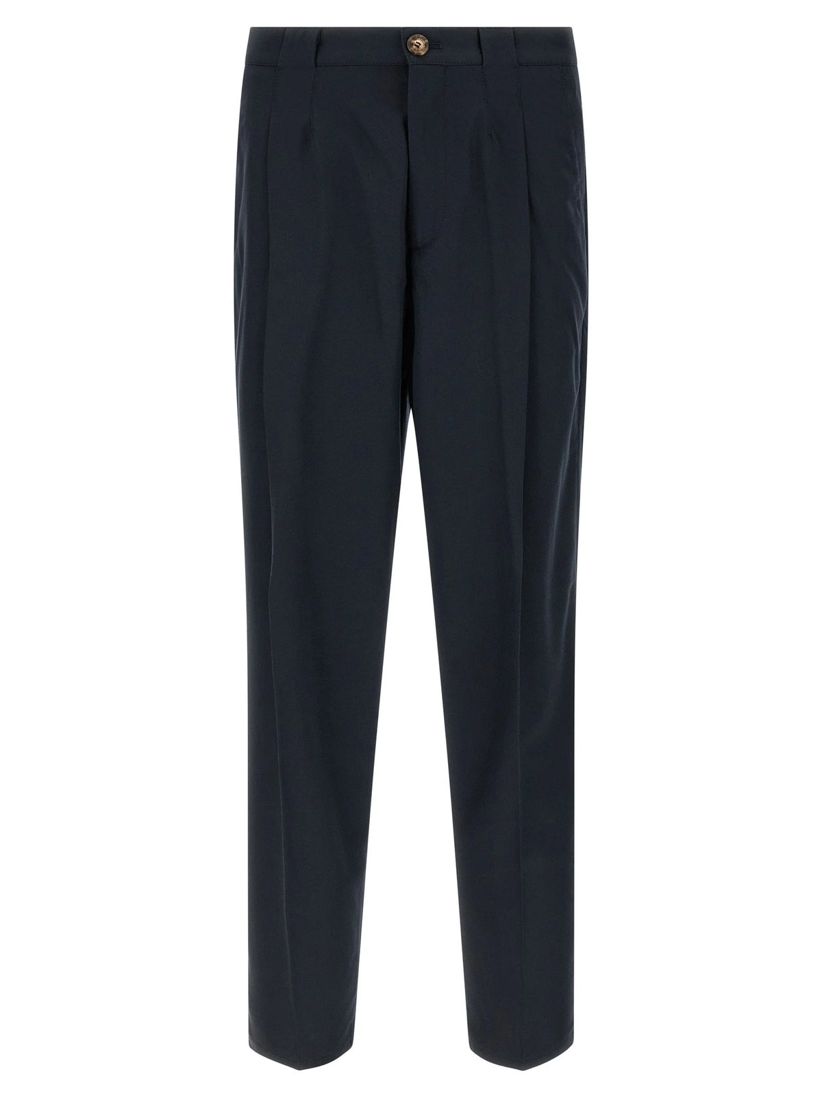 Brunello Cucinelli Blue Cotton Chino Pants