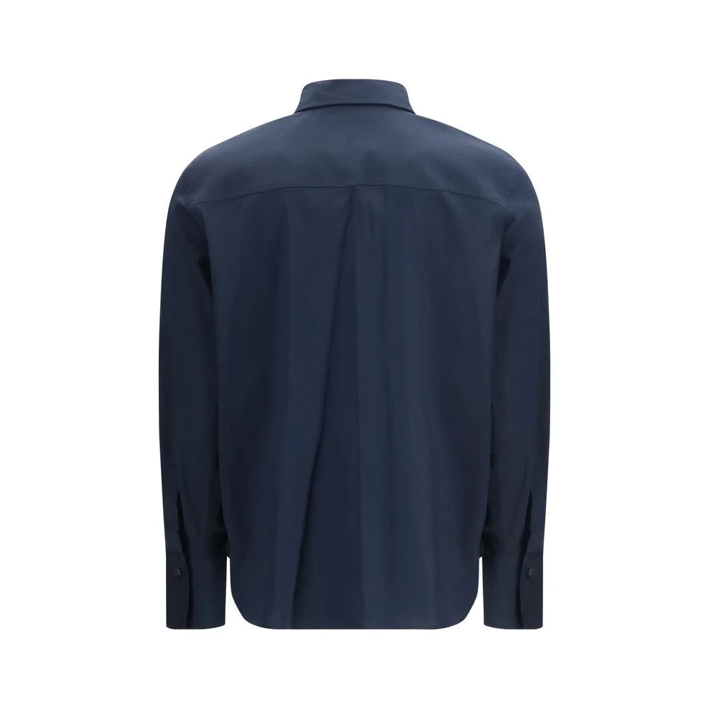 Brunello Cucinelli Blue Cotton Dress Shirt - L