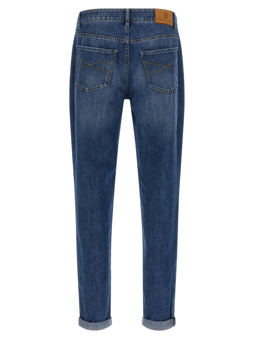 Brunello Cucinelli Blue Cotton Jeans Denim