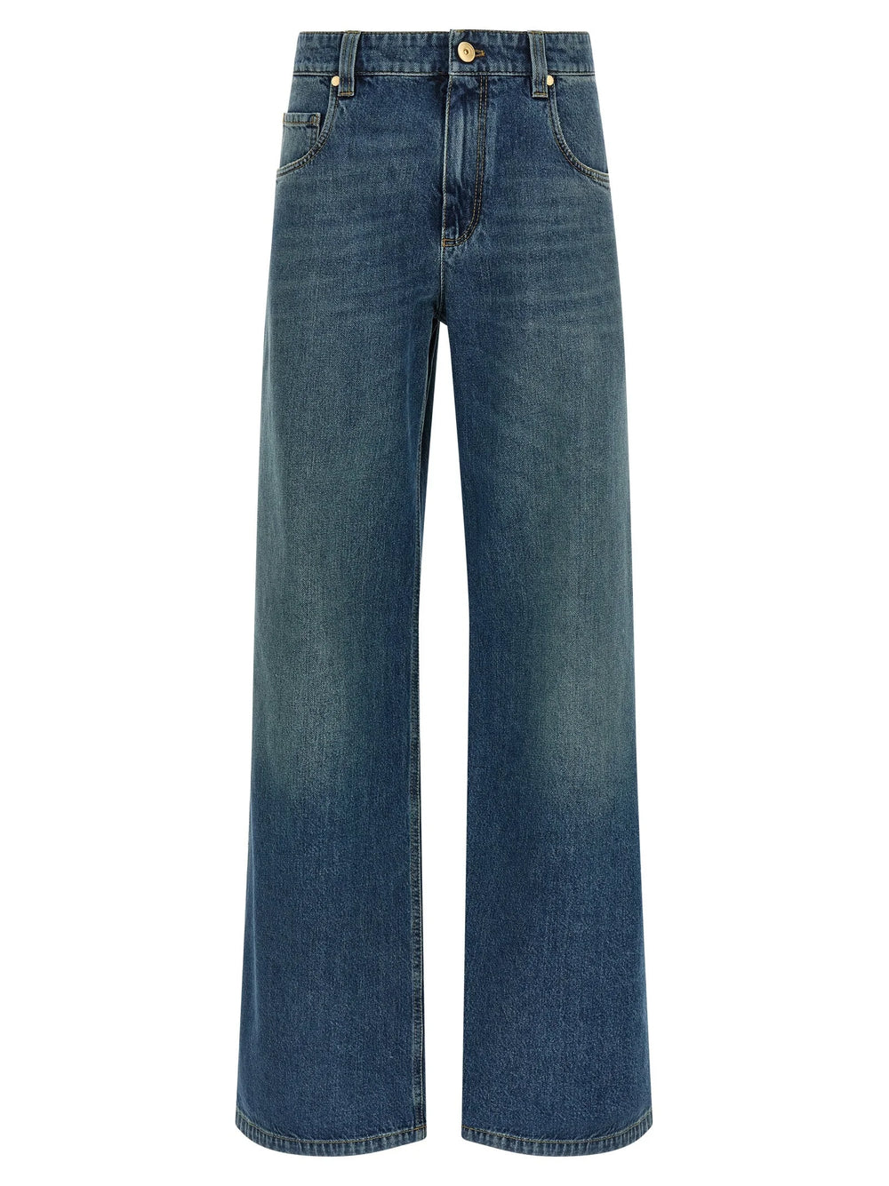 Brunello Cucinelli Blue Cotton Jeans Denim