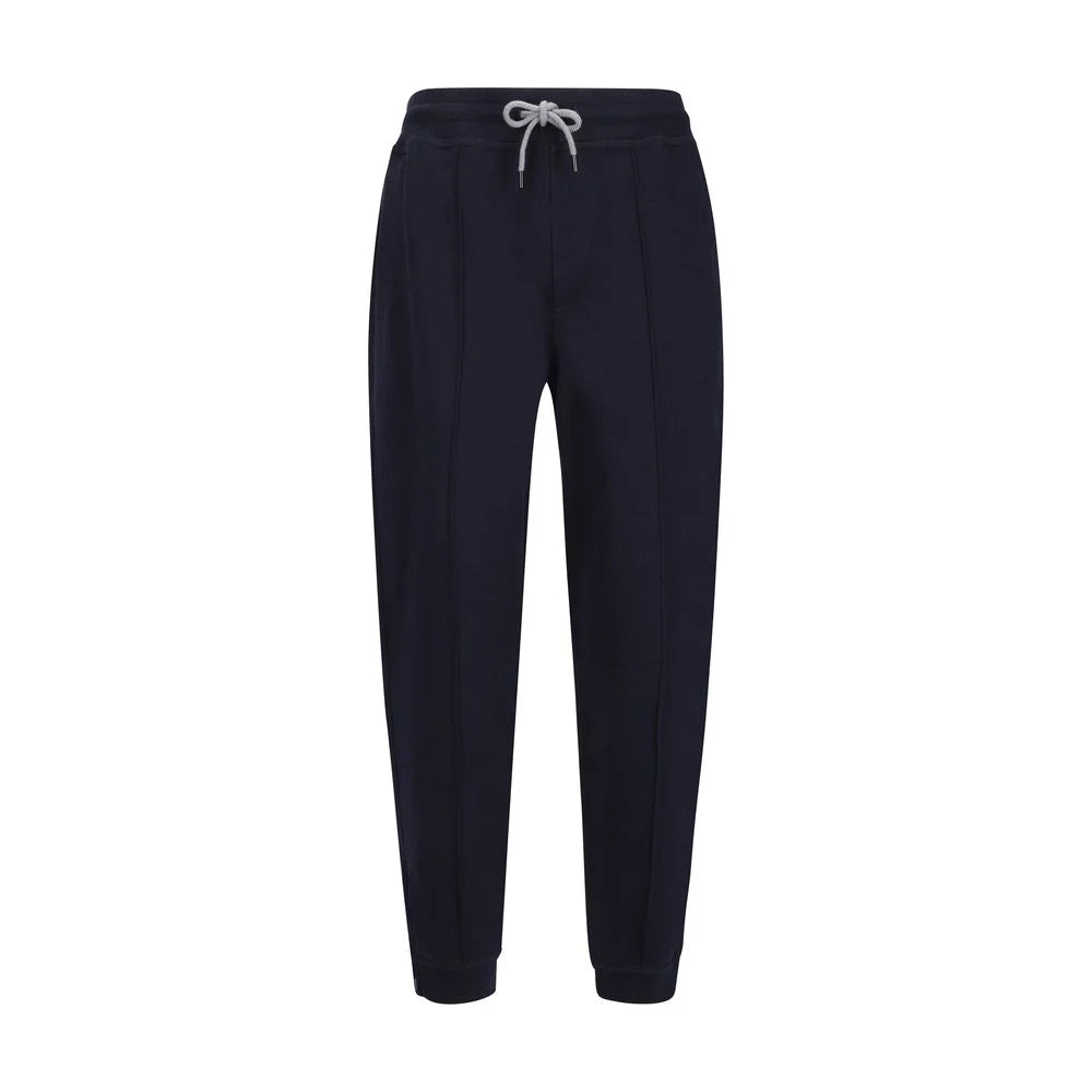 Brunello Cucinelli Blue Cotton Joggers (Workout Pants)