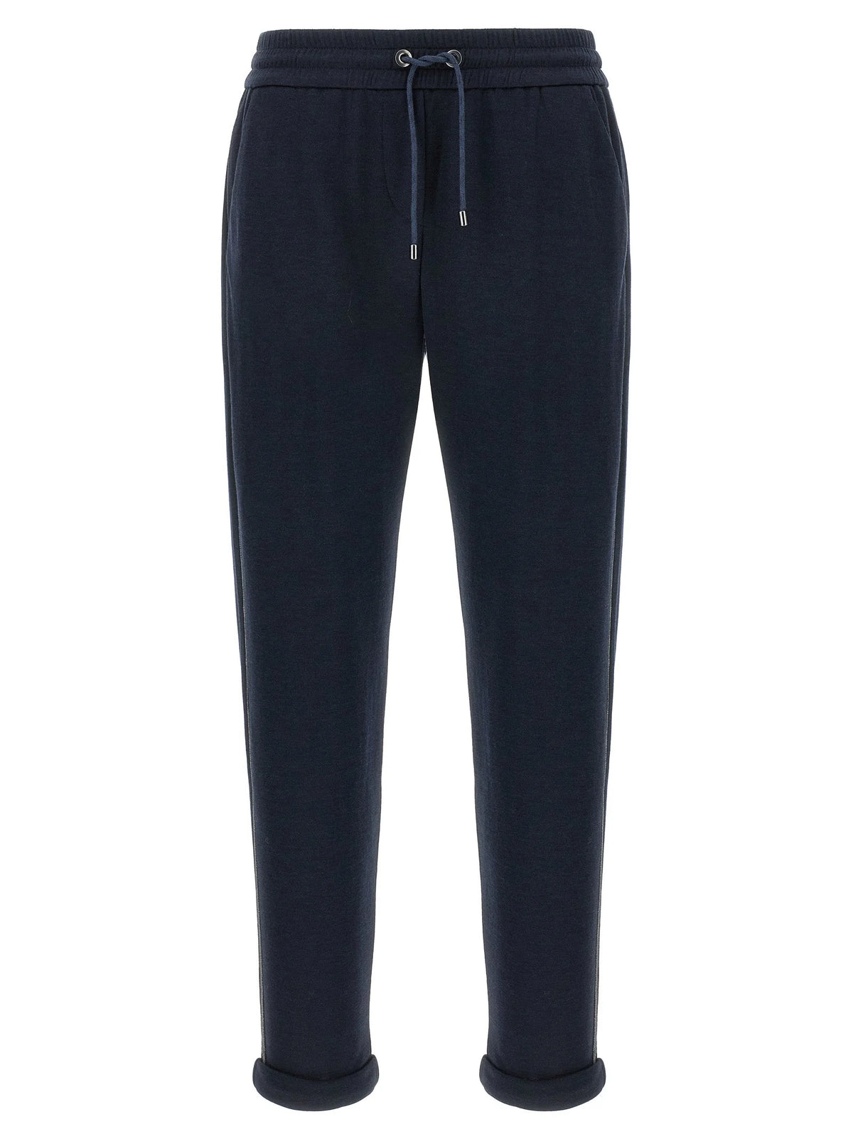 Brunello Cucinelli Blue Cotton Joggers (Workout Pants)