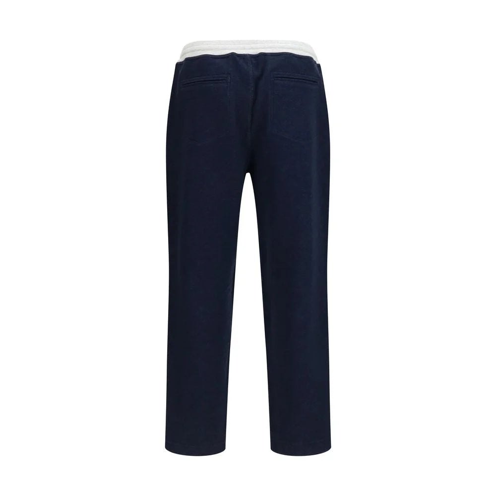 Brunello Cucinelli Blue Cotton Joggers (Workout Pants)