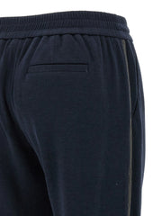 Brunello Cucinelli Blue Cotton Joggers (Workout Pants)