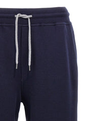 Brunello Cucinelli Blue Cotton Joggers (Workout Pants)