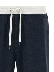 Brunello Cucinelli Blue Cotton Joggers (Workout Pants)