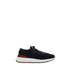 Brunello Cucinelli Blue Cotton Low Top Sneakers - EU46/US13