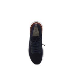 Brunello Cucinelli Blue Cotton Low Top Sneakers - EU46/US13