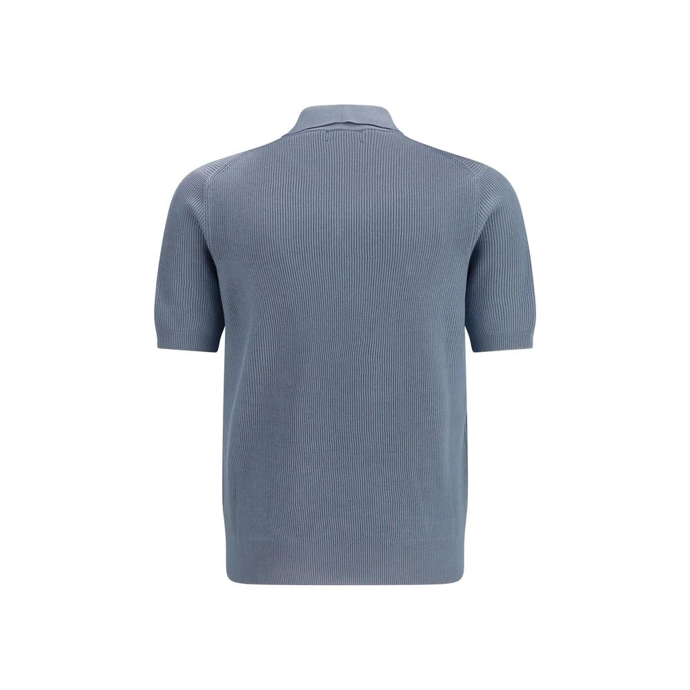 Brunello Cucinelli Niebieski Polo z Bawełny