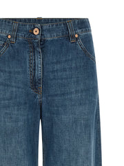 Brunello Cucinelli Blue Cotton Relaxed Fit Jeans - IT44