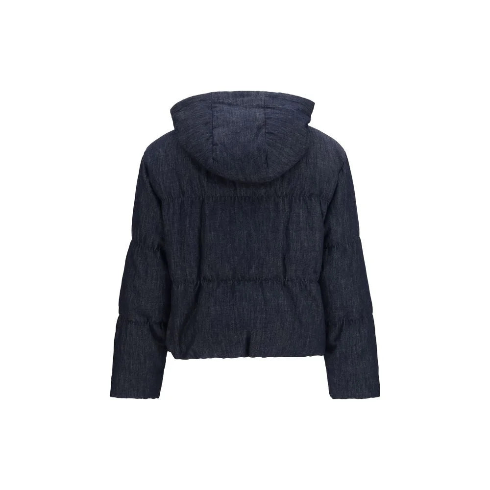 Brunello Cucinelli Blue Cotton Shell Jacket