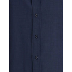 Brunello Cucinelli Blue Cotton Shirt - L - Shirts