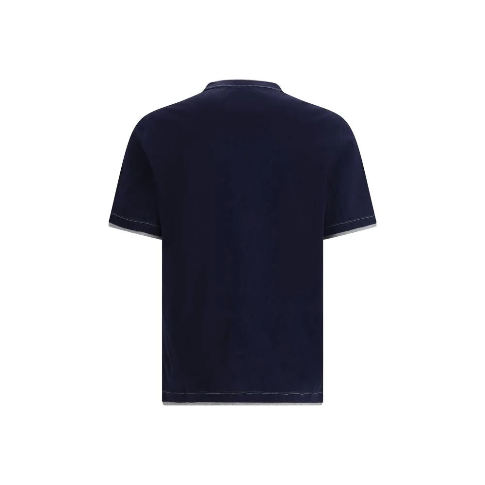 Brunello Cucinelli Blue Cotton Sportswear