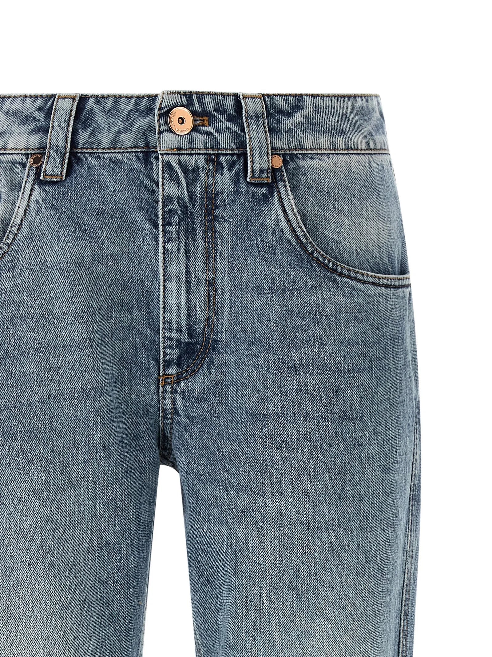 Brunello Cucinelli Blue Cotton Straight-Leg Jeans - IT36 | S