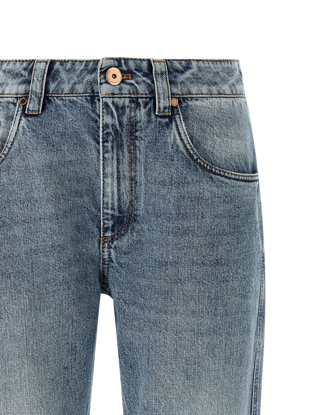 Brunello Cucinelli Blue Cotton Straight-Leg Jeans - IT36 | S