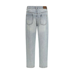 Brunello Cucinelli Blue Cotton Straight-Leg Jeans - IT44 | L