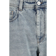 Brunello Cucinelli Blue Cotton Straight-Leg Jeans - IT44 | L