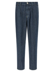 Brunello Cucinelli Blue Cotton Straight-Leg Jeans - IT50 | L