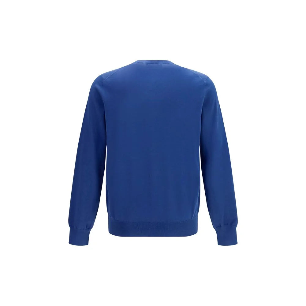 Brunello Cucinelli Blue Cotton Sweatshirt
