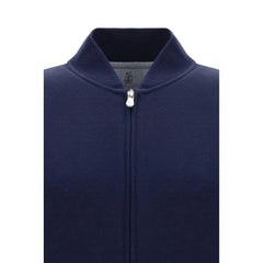 Brunello Cucinelli Blue Cotton Sweatshirt