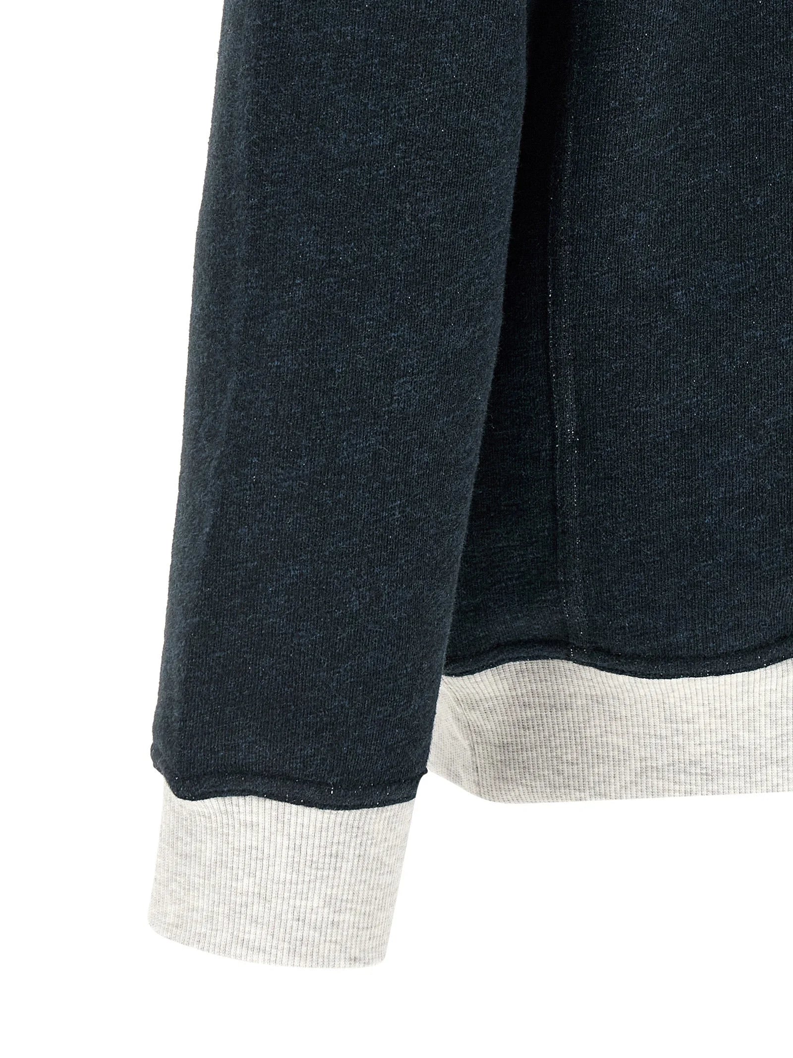 Brunello Cucinelli Blue Cotton Sweatshirt