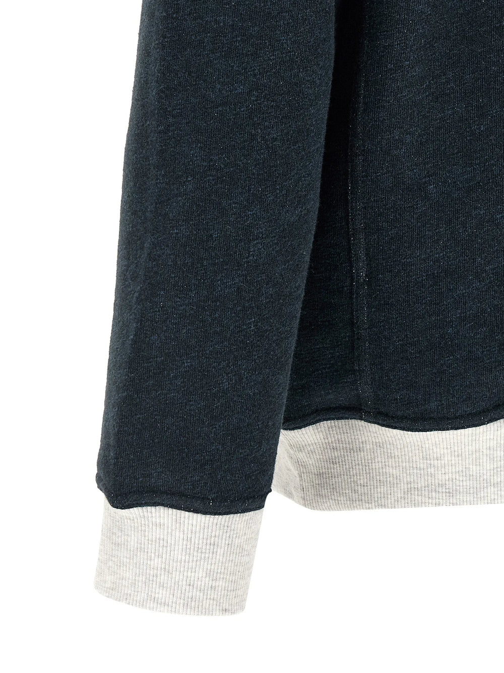 Brunello Cucinelli Blue Cotton Sweatshirt