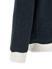 Brunello Cucinelli Blue Cotton Sweatshirt