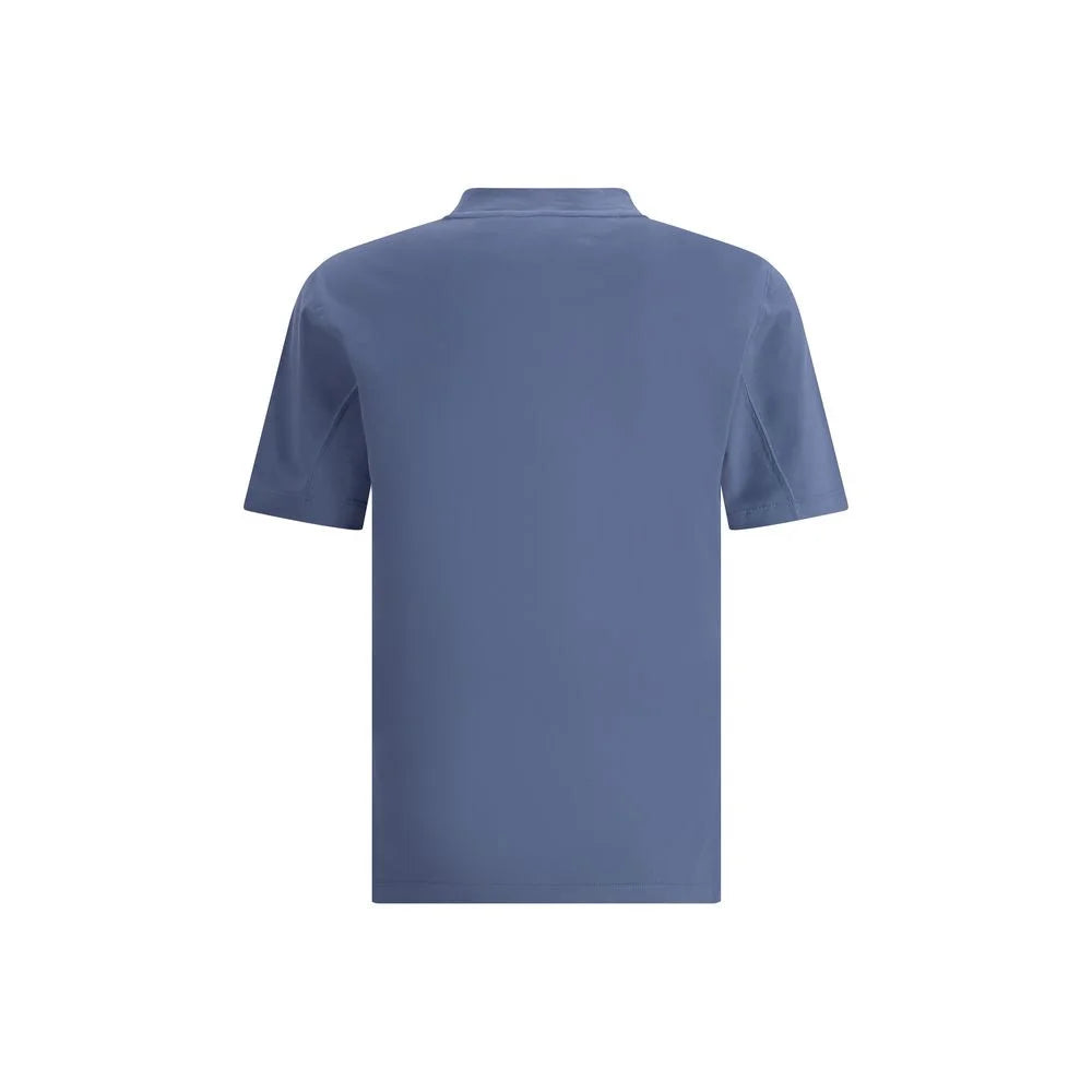 Brunello Cucinelli Blue Cotton T-Shirt