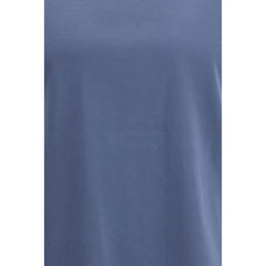 Brunello Cucinelli Blue Cotton T-Shirt