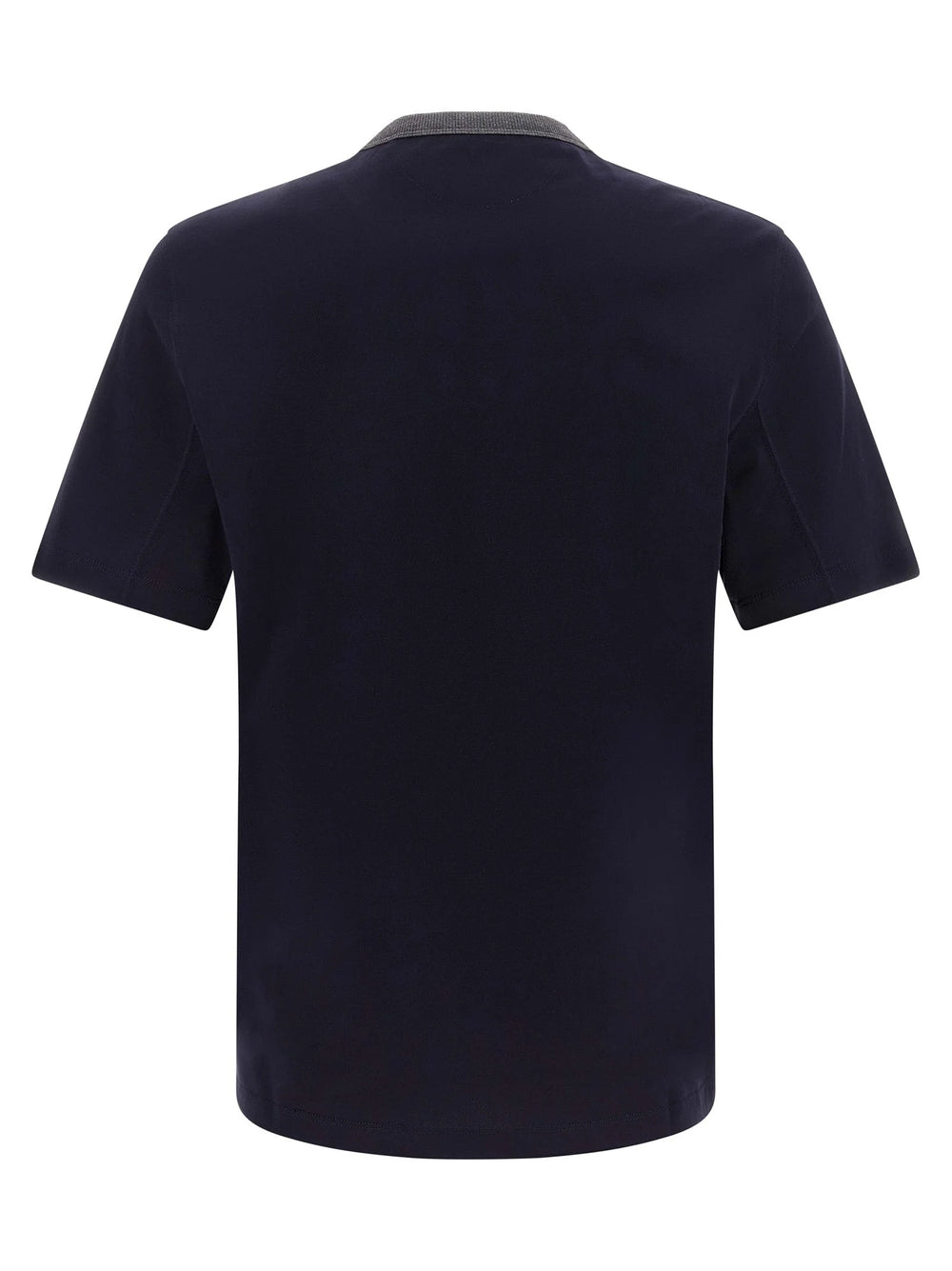 Brunello Cucinelli Blue Cotton T-Shirt