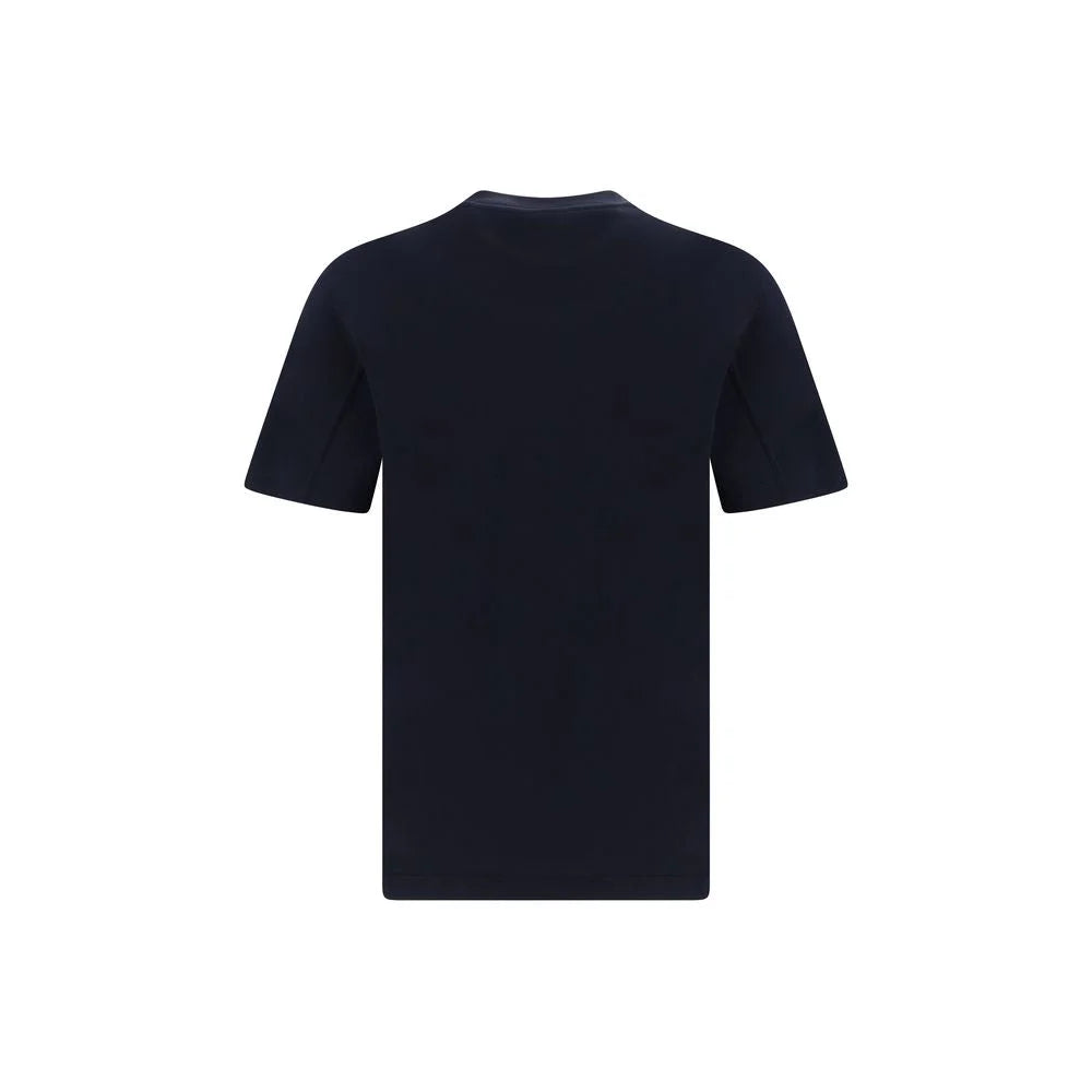 Brunello Cucinelli Blue Cotton T-Shirt