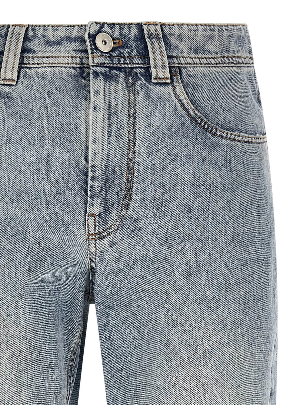 Brunello Cucinelli Blue Cotton Tapered Jeans