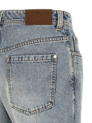 Brunello Cucinelli Blue Cotton Tapered Jeans