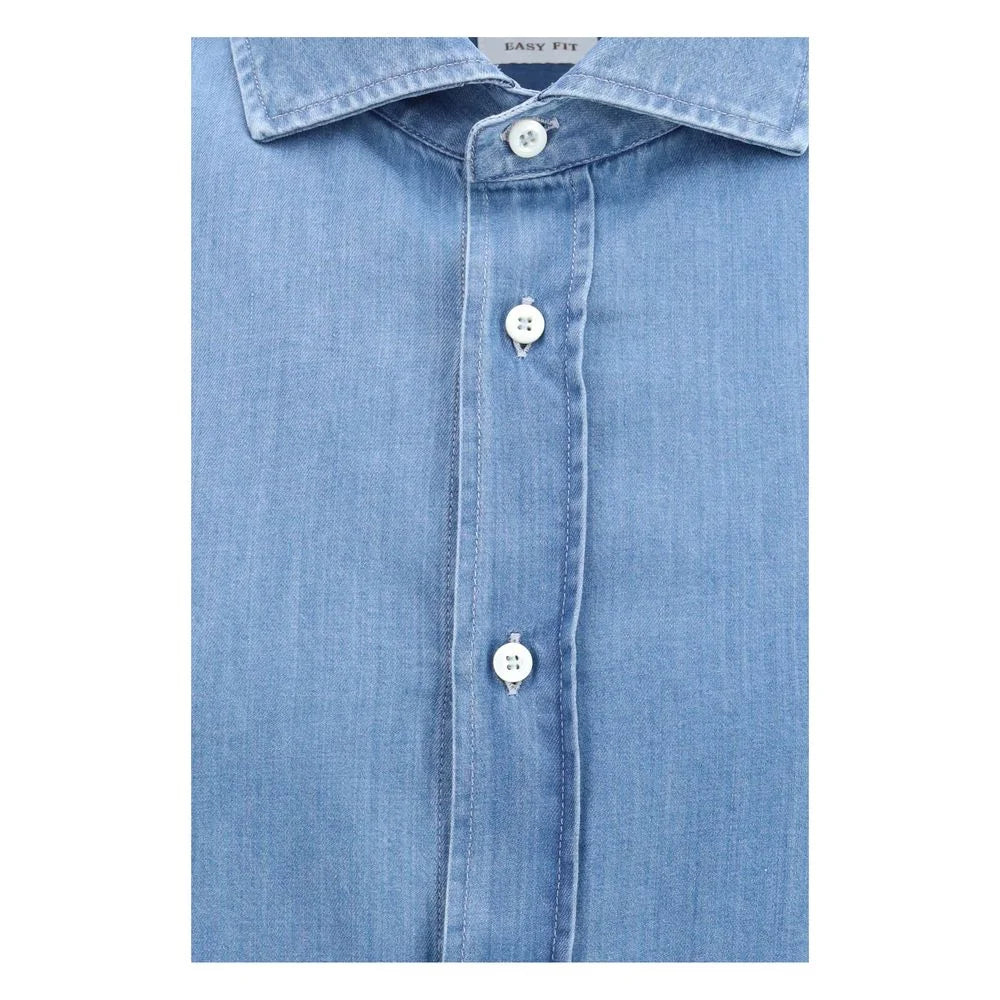 Brunello Cucinelli Blue Denim Shirt