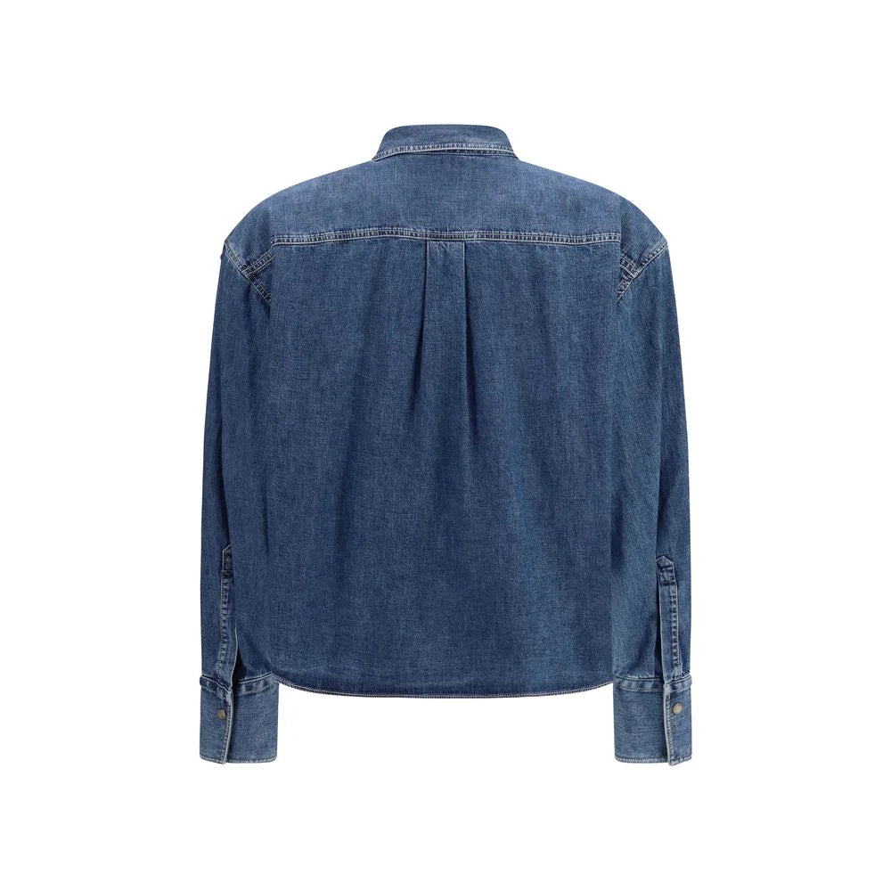 Brunello Cucinelli Blue Denim Shirt
