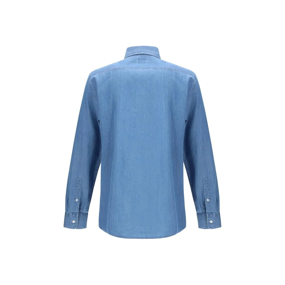 Brunello Cucinelli Blue Denim Shirt