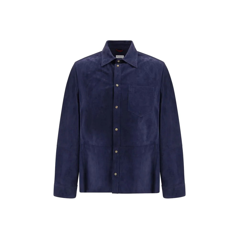 Brunello Cucinelli Blue Denim Shirt - L