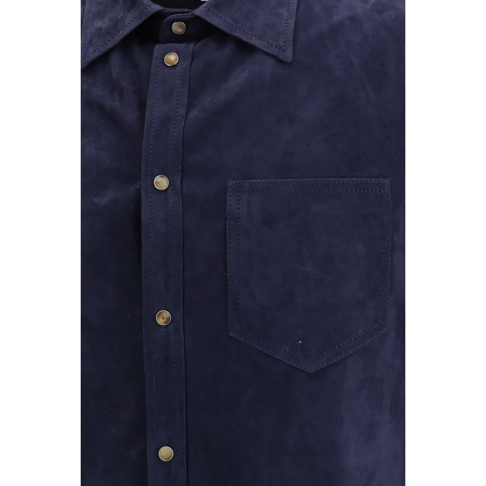 Brunello Cucinelli Blue Denim Shirt - L