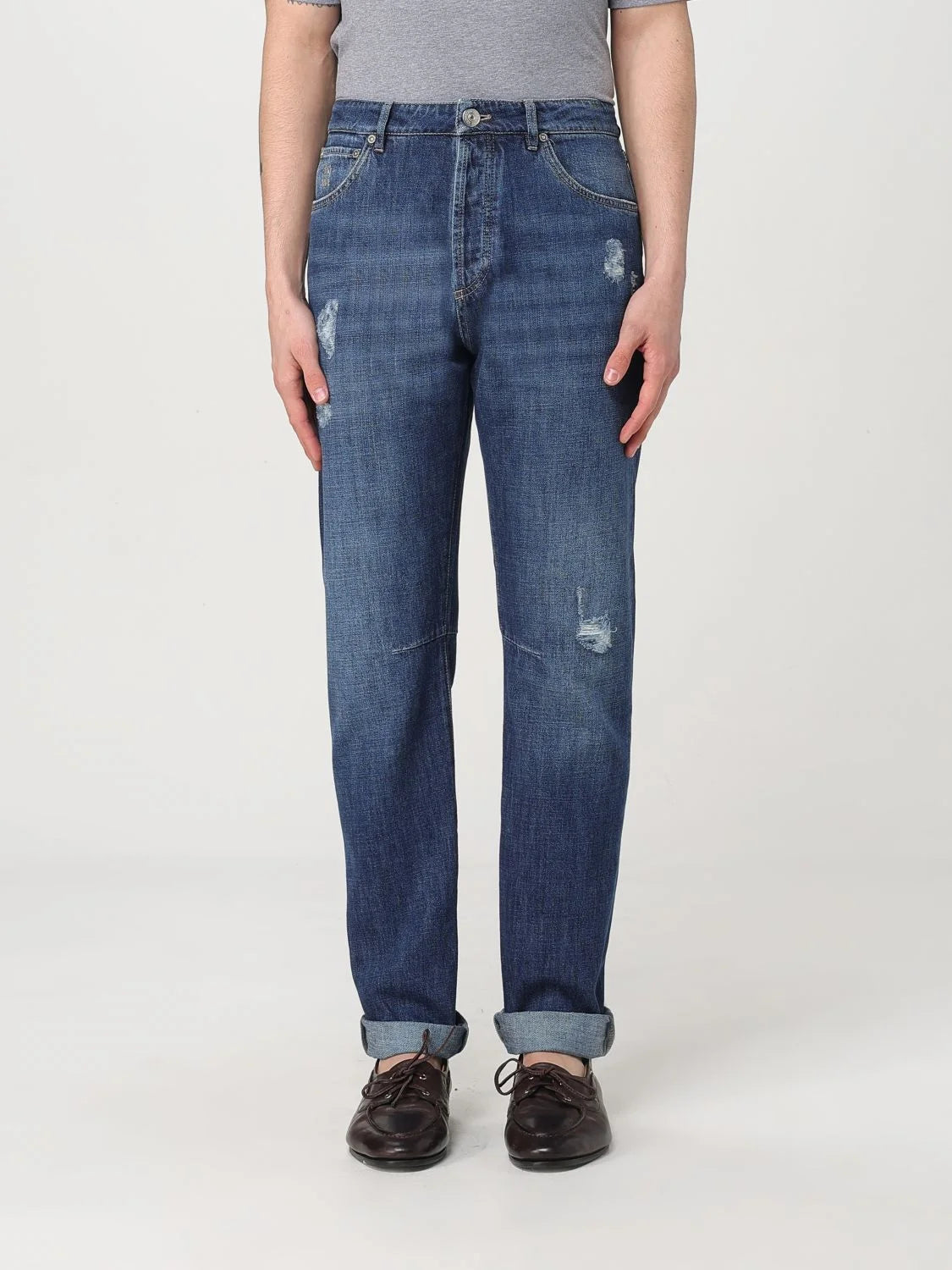 Brunello Cucinelli Blue Denim Straight-Leg Jeans - IT54 | XL